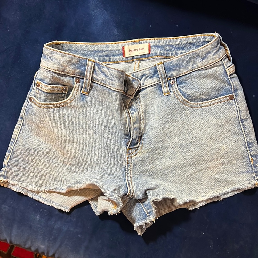Aritzia Sunday Best denim shorts